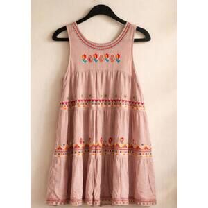Andrée by Unit Boho Embroidered Sleeveless Dress Size S